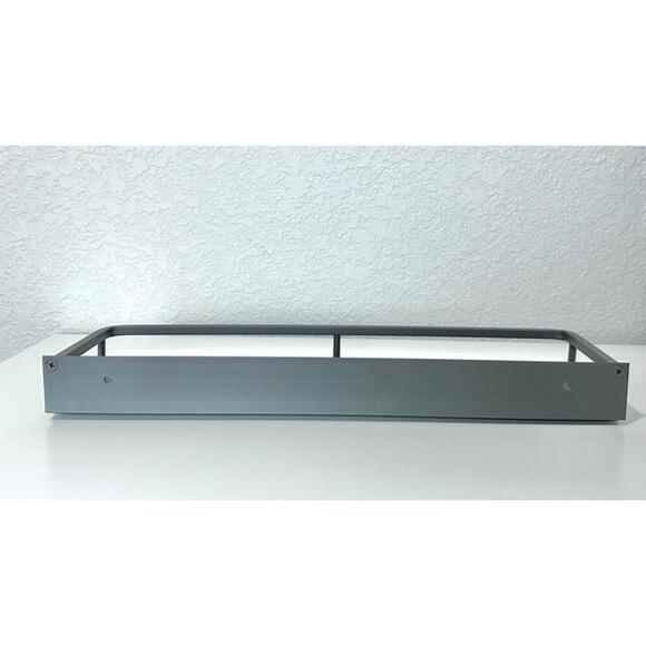 Wall-Mount Grey Bathroom Shower Caddy Kitchen Organizer with Towel Rack - Picture 8 of 8